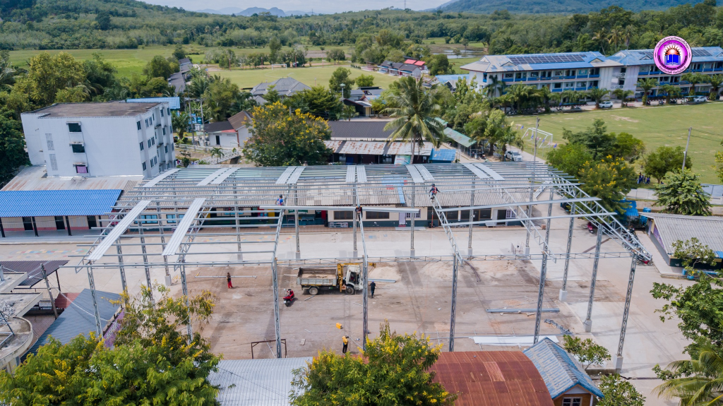 อัพเดต โรงยิมฯอเนกประสงค์ สำหรับแผนกอนุบาล และนักเรียนหญิงมัธยม